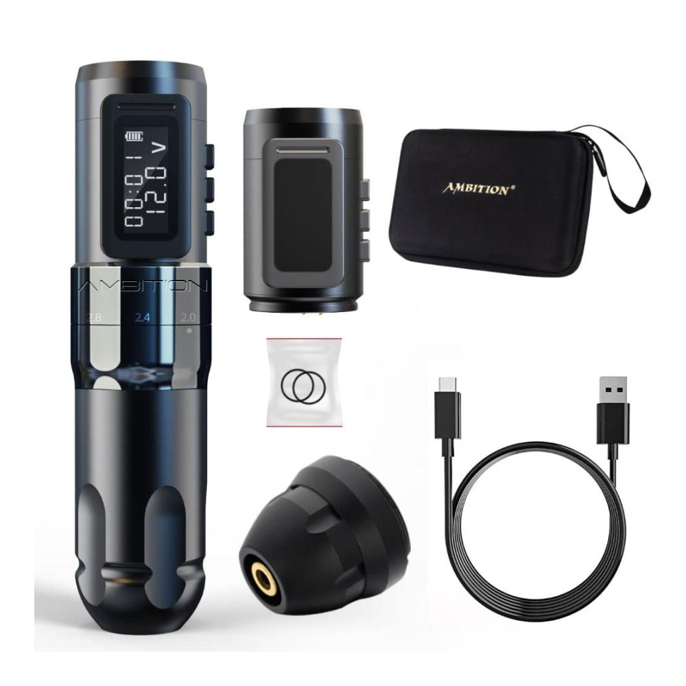 Schwarz & 2 Batterien